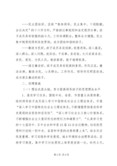 市委领导班子四好活动计划.docx