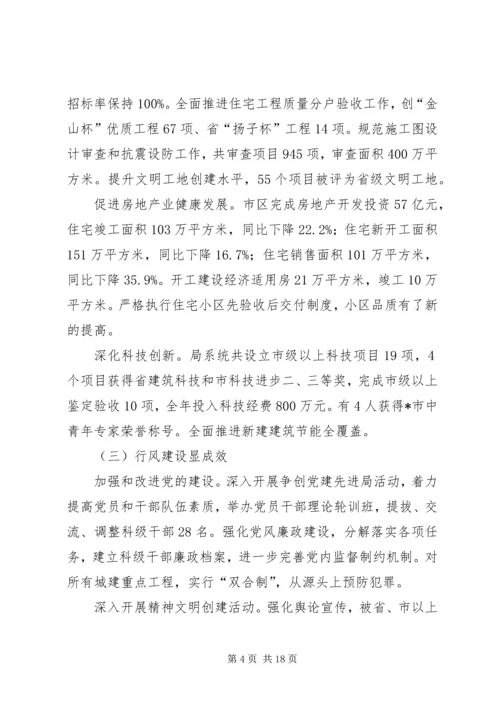 城乡建设工作会议上的报告.docx