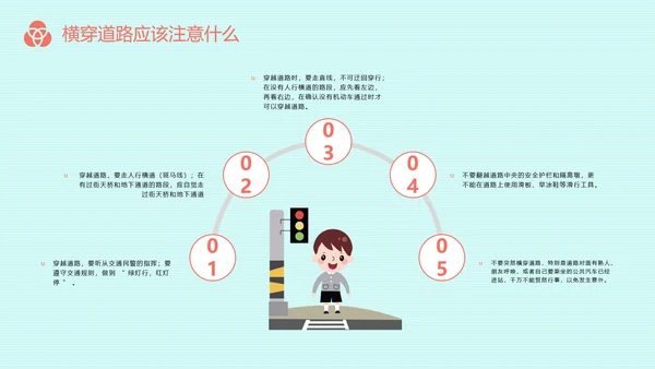 主题教育交通安全PPT模板
