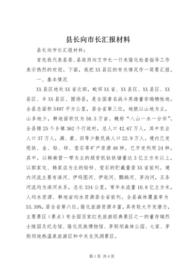 县长向市长汇报材料 (8).docx