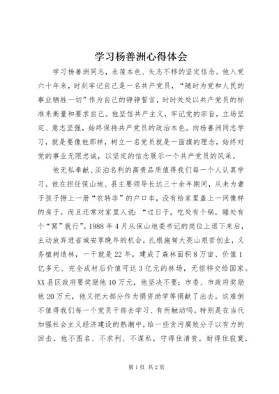 学习杨善洲心得体会 (8).docx