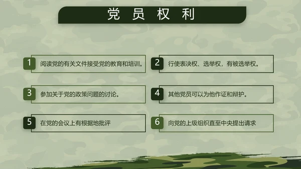 迷彩风格八一部队军事训练汇报PPT