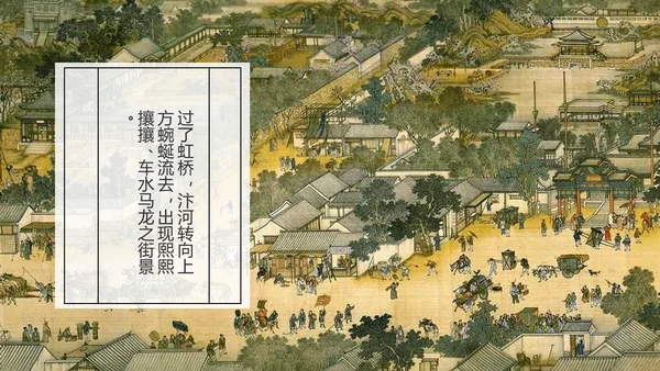 复古中国风清明上河图PPT课件