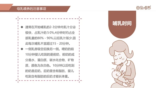 准妈妈母乳喂养知识培训亲子母婴PPT模板