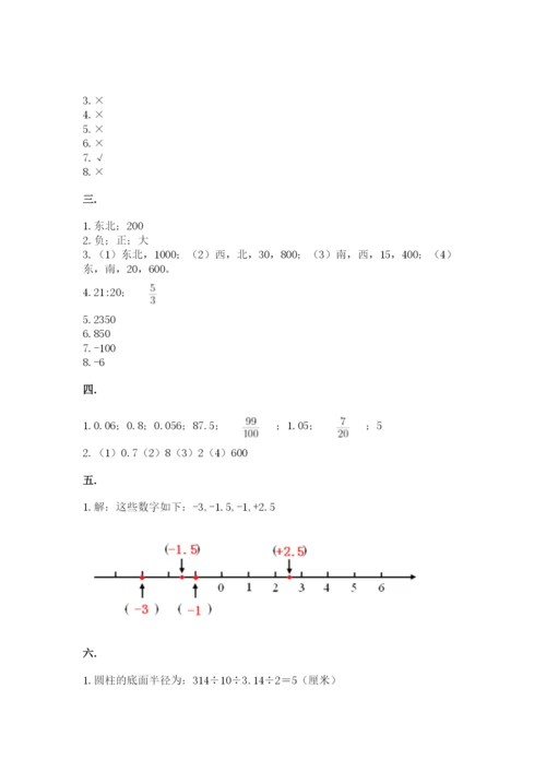 小学毕业班数学检测题【综合卷】.docx