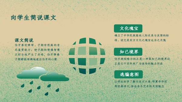 六年级《伯牙绝弦》教学课件通用PPT模板