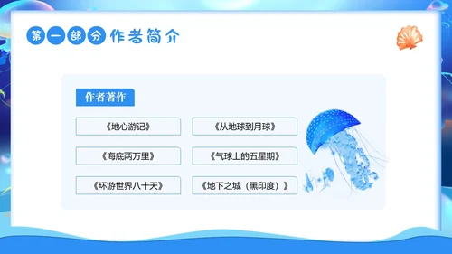 2023年海底两万里法国作家儒勒凡尔纳作品阅读读书分享PPT