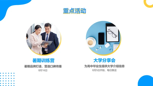 蓝色扁平新媒体运营月度工作报告PPT