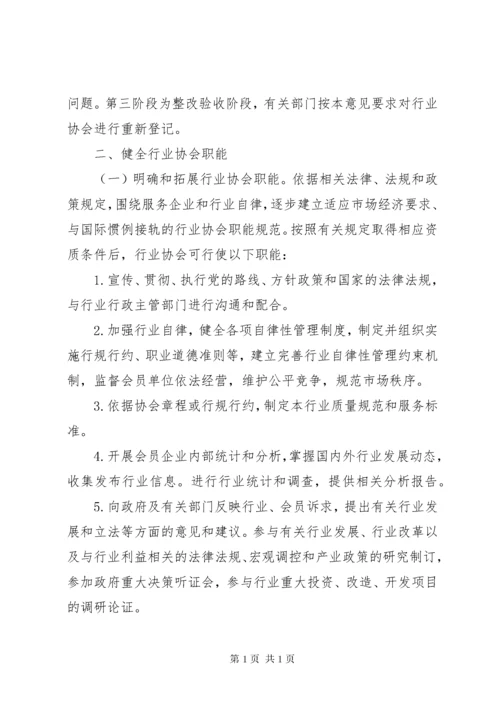 政府办公厅行业协会改革与发展意见.docx