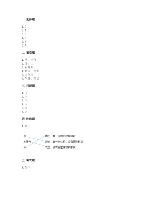 教科版三年级上册科学期末测试卷含解析答案.docx