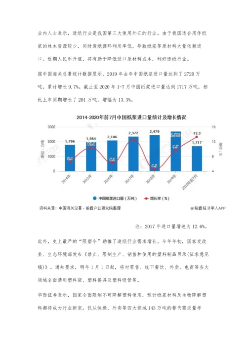 中国造纸行业发展现状分析-人民币升值+严格限塑令助推行业发展.docx