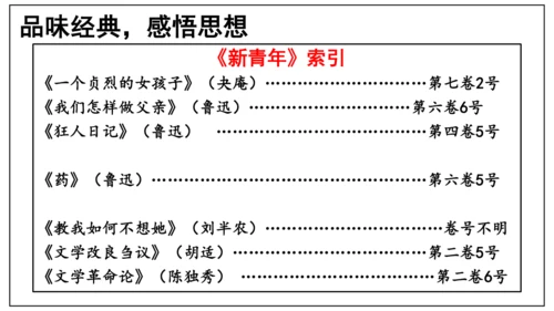 统编版八年级历史上册第12课《新文化运动》（课件）