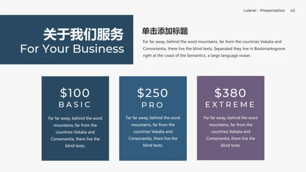 蓝色简约大方现代风公司简介商务PPT模板