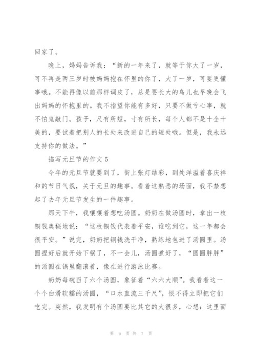 描写元旦节的作文5篇.docx