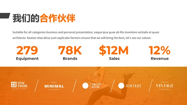 动感体育运动户外跑步健身动态PPT模板