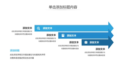 蓝色欧美风企业宣传工作汇报通用PPT模板