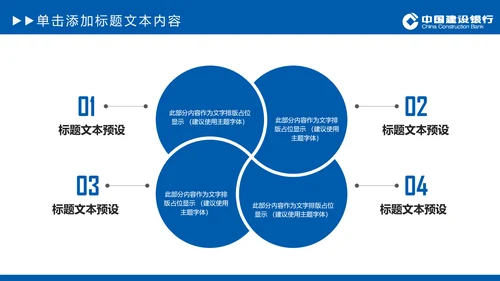 中国建设银行建行总结汇报PPT模板
