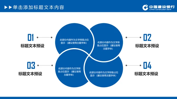 中国建设银行建行总结汇报PPT模板