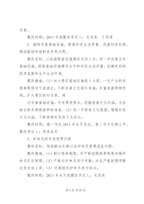 大关村党组织整改落实方案.docx