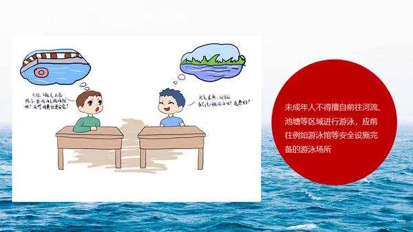 中小学生儿童玩耍防溺水安全教育通用PPT