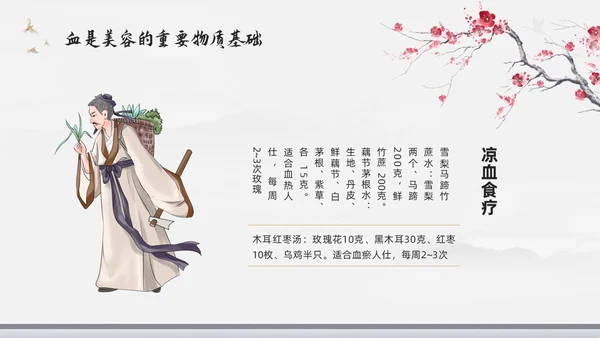 浅色水墨中医美容PPT模板宣传PPT动态PPT