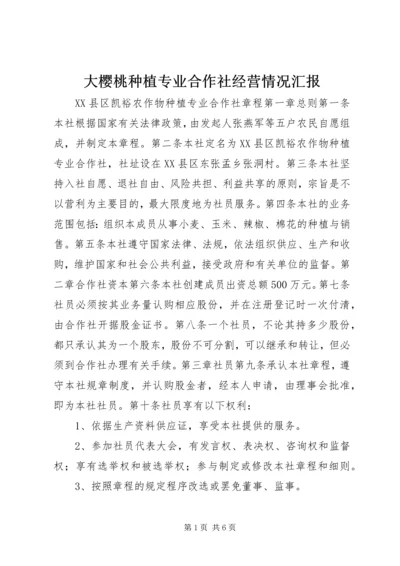 大樱桃种植专业合作社经营情况汇报 (4).docx