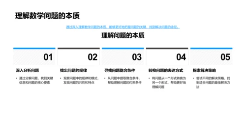 数学学习提效报告PPT模板