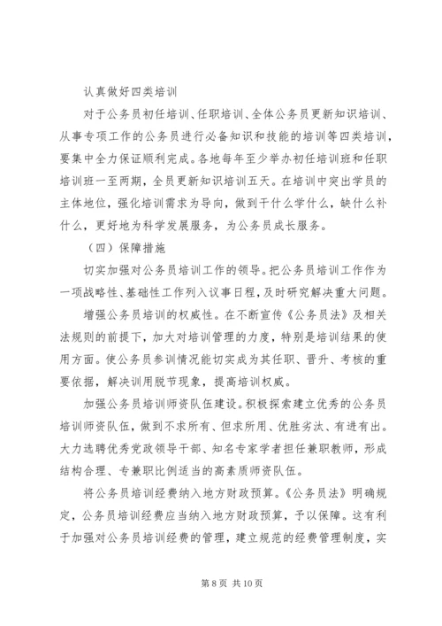 某市公务员培训十一五总结及十二五规划.docx