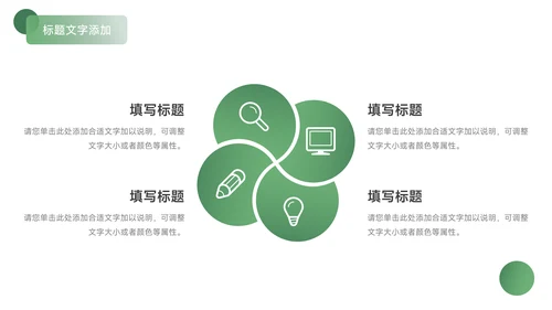 绿色简洁员工职业规划PPT模板