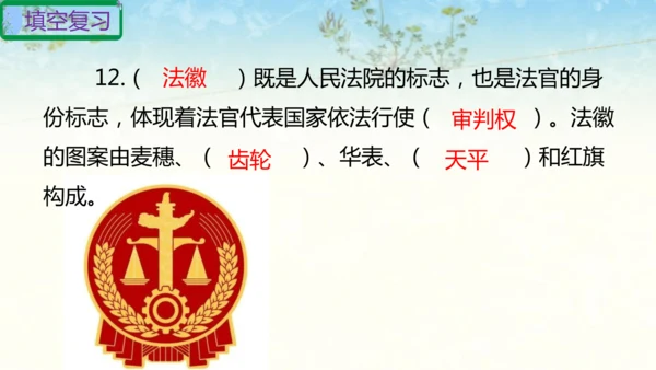 六年级上册道德与法治第三单元我们的国家机构复习课件