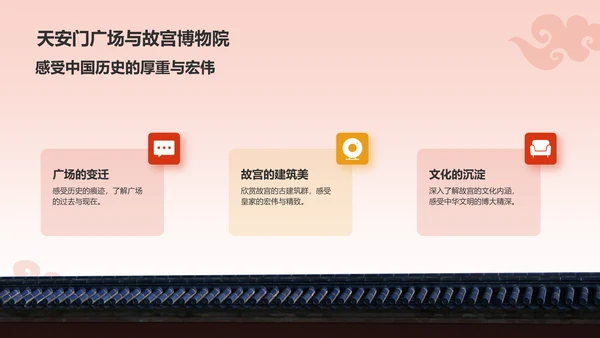 红色国潮风旅游出行计划旅游攻略PPT模板