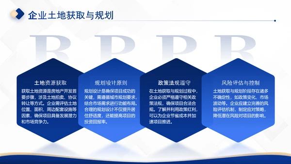 深蓝色商务风房地产企业介绍PPT