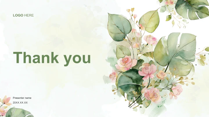 绿色清新插画风格教育培训PPT主题