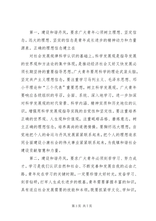 在共青团XX镇第一次代表大会上的工作报告 (3).docx