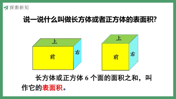 新人教版数学五年级下册3.4  长方体和正方体的表面积课件