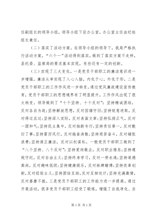 党风廉政建设宣传教育月活动总结 (3).docx