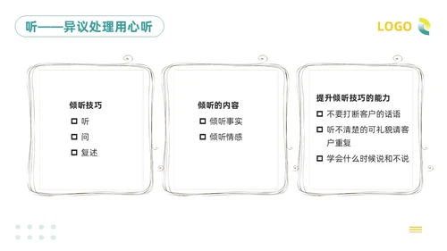 绿色插画客服服务意识培训PPT模板宣传PPT动态PPT