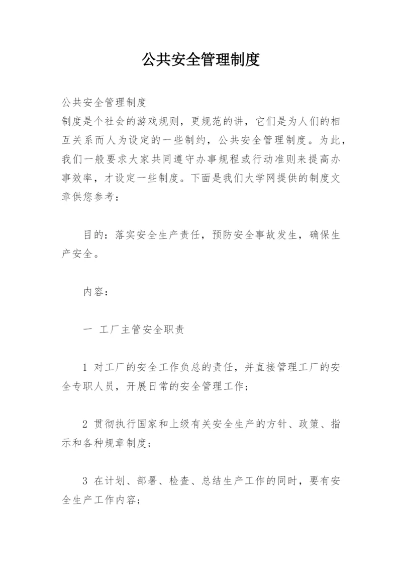 公共安全管理制度.docx