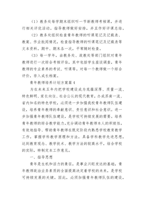 青年教师培养计划方案（精选11篇）.docx
