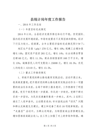 县统计局年度工作报告 (4).docx