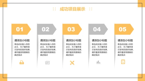 黄色简约风工作总结汇报PPT模板