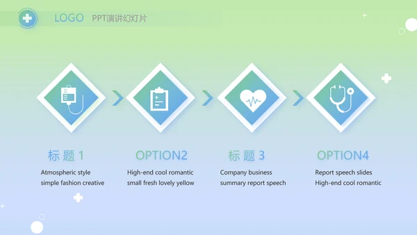 绿色医疗临床护理案例分析动态PPT模板