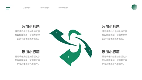 绿色极简风运动健身培训PPT模板