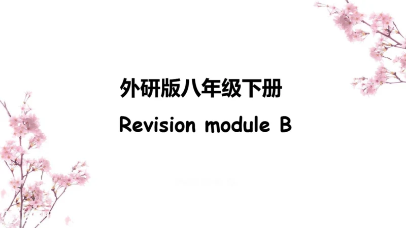Revision Module B