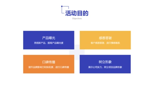 蓝白色商务风地产暖场活动方案