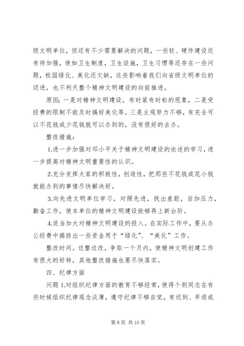 党性分析材料整改措施.docx