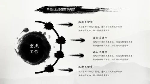 古典中国风水墨太极武术太极拳PPT模板