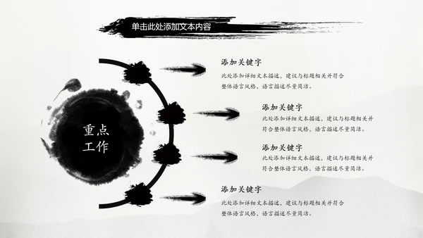 古典中国风水墨太极武术太极拳PPT模板