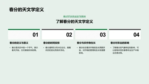 春分气象指导农业PPT模板