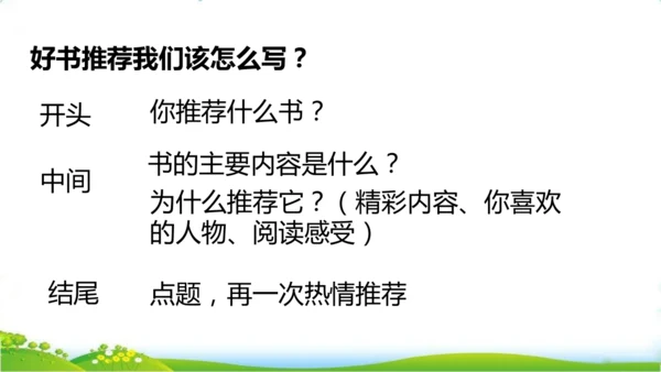 统编版语文五年级上册 第八单元 习作：推荐一本书   课件